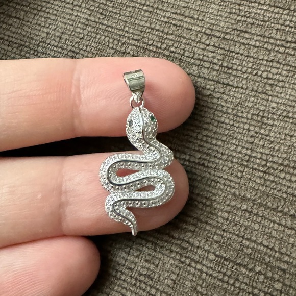 Sterling silver snake necklace - Picture 6 of 6